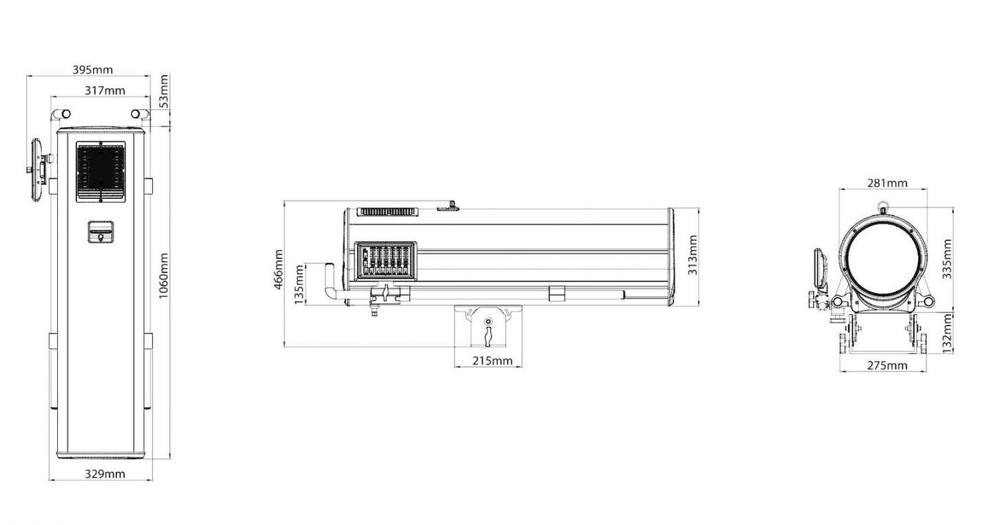 FOS Led Follow Spot 1000