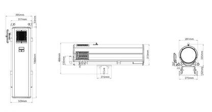 FOS Led Follow Spot 1000