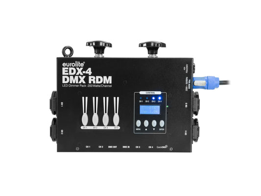 EUROLITE EDX-4 DMX RDM LED Dimmer Pack