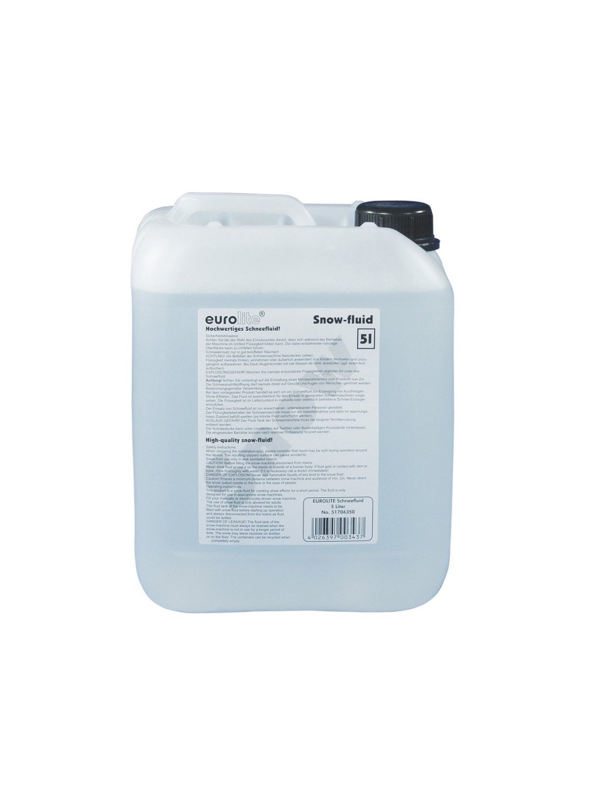 Liquid for snow machines Eurolite Snow Fluid 5l 