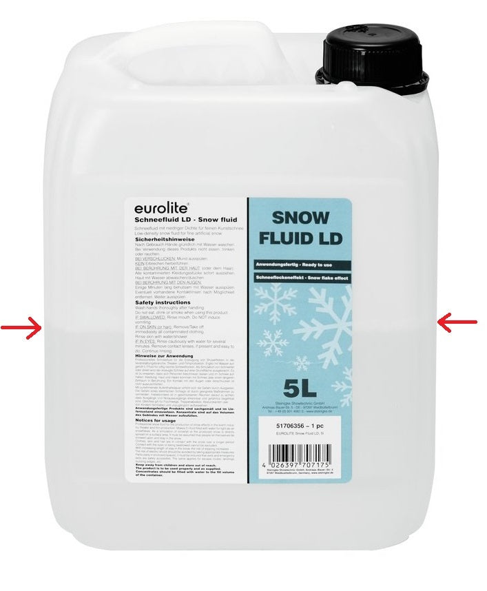 Płyn do wytwornic śniegu Eurolite Snow Fluid 5l LD koncentrat