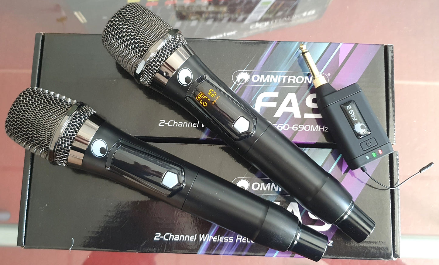 OMNITRONIC Set FAS TWO + 2x Dyn. Wireless Microphon