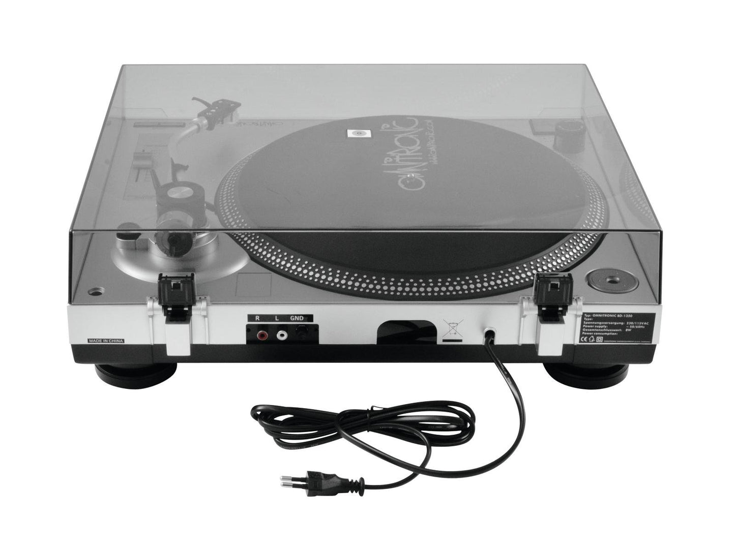 OMNITRONIC BD-1350 Turntable sil